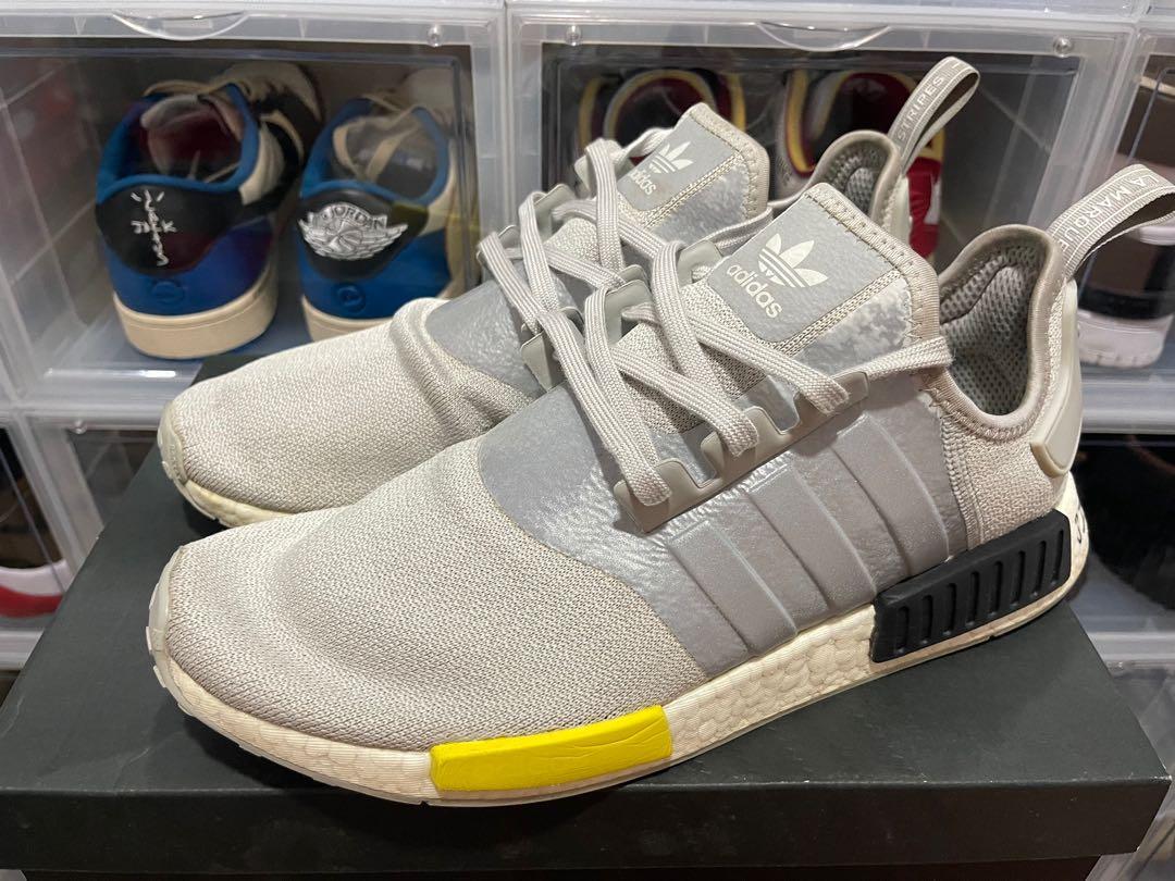 Adidas NMD R1 Grey Yellow Core Black UK13 Men s Fashion Footwear