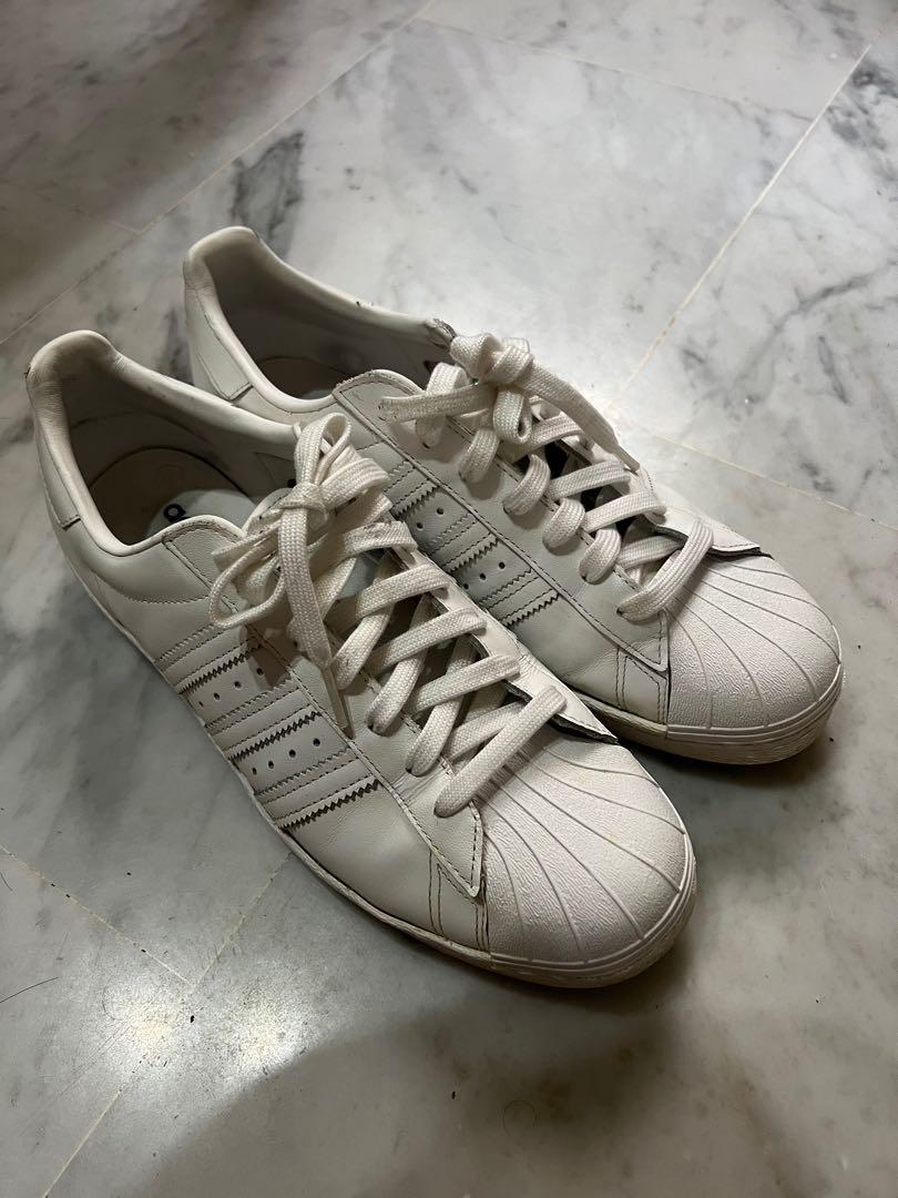 Adidas Superstar pure white US9.5, Men's Fashion, Footwear, Sneakers on  Carousell