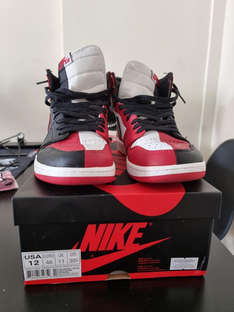 Air Jordan 1 Homeage to Home US12 Non Numbered