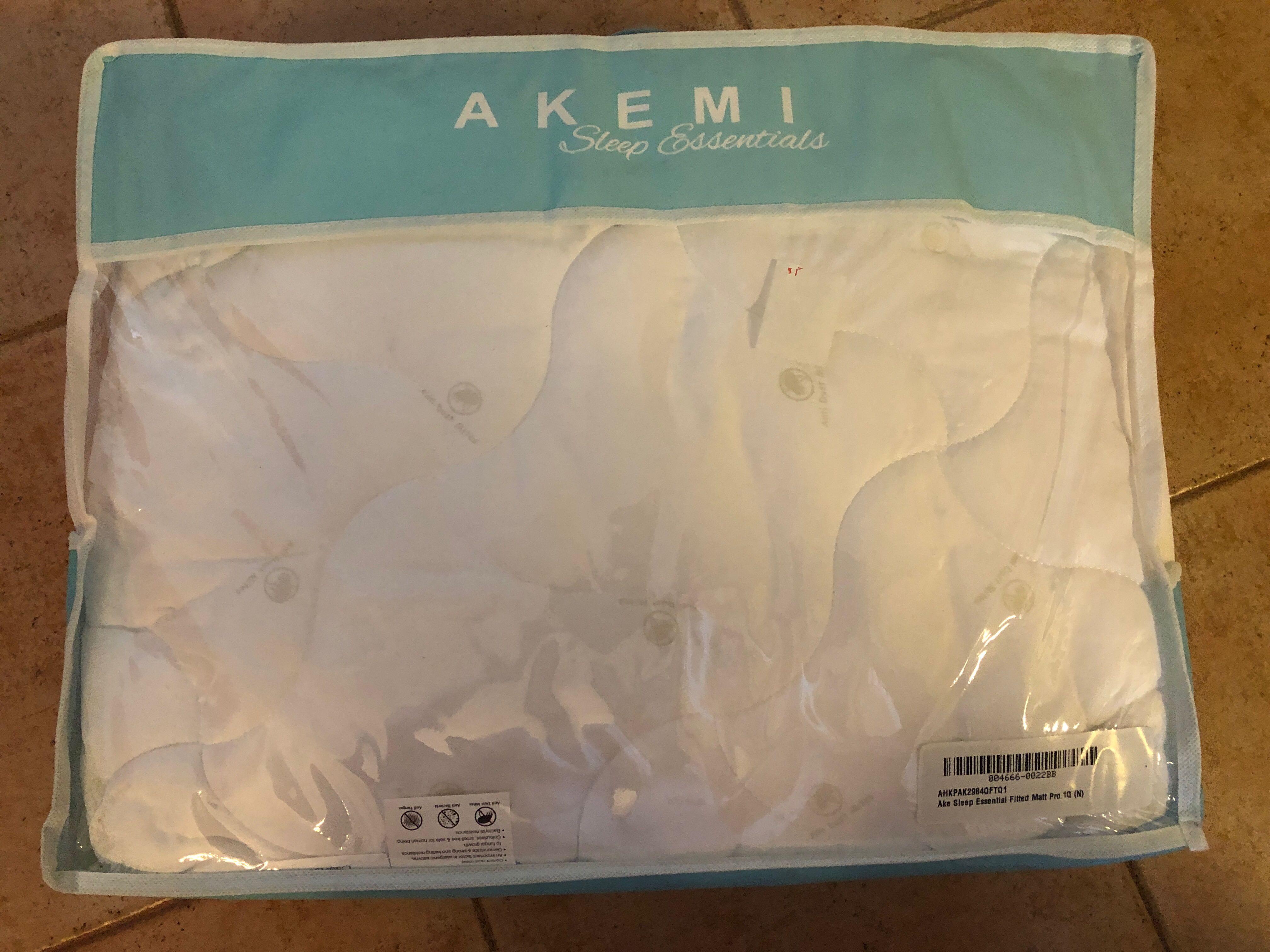 Akemi mattress protector (queen), Furniture & Home Living, Furniture