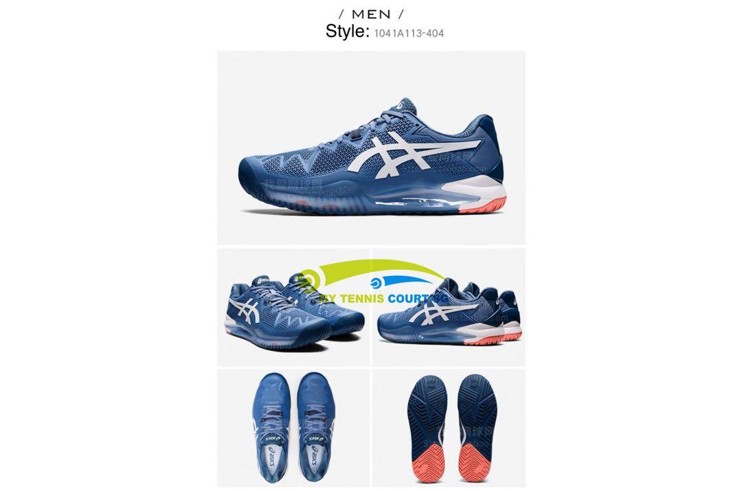 Asics Men Gel Resolution 8 Tennis Shoes 2022 Edition, Men's Fashion