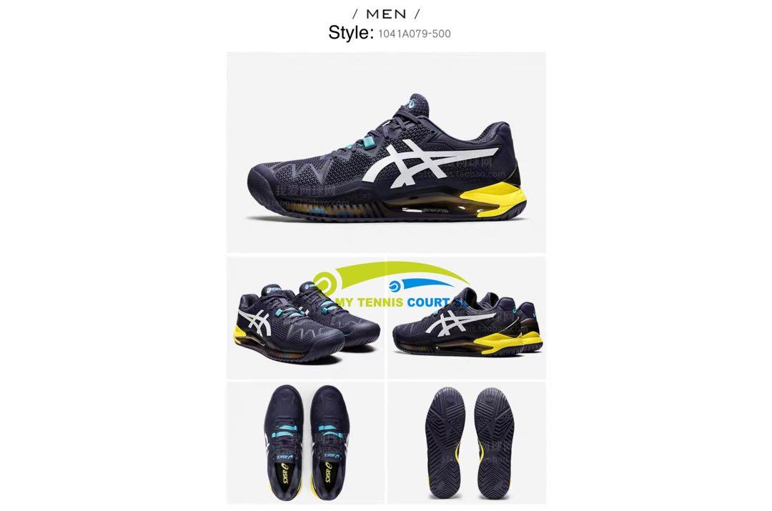 Asics Men Gel Resolution 8 Tennis Shoes 2022 Edition, Men's Fashion
