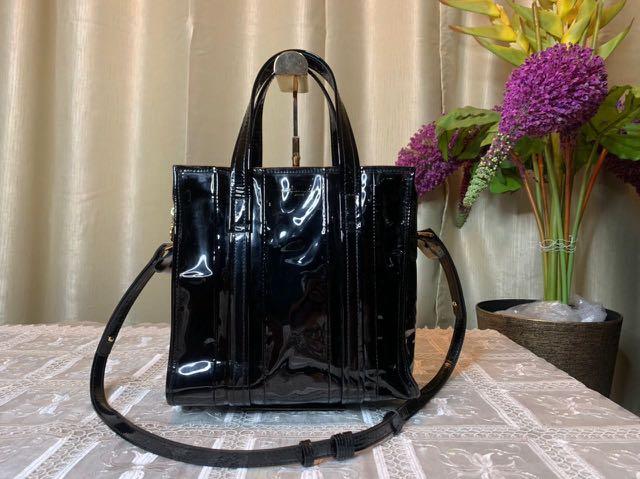 Balenciaga patent discount leather bag