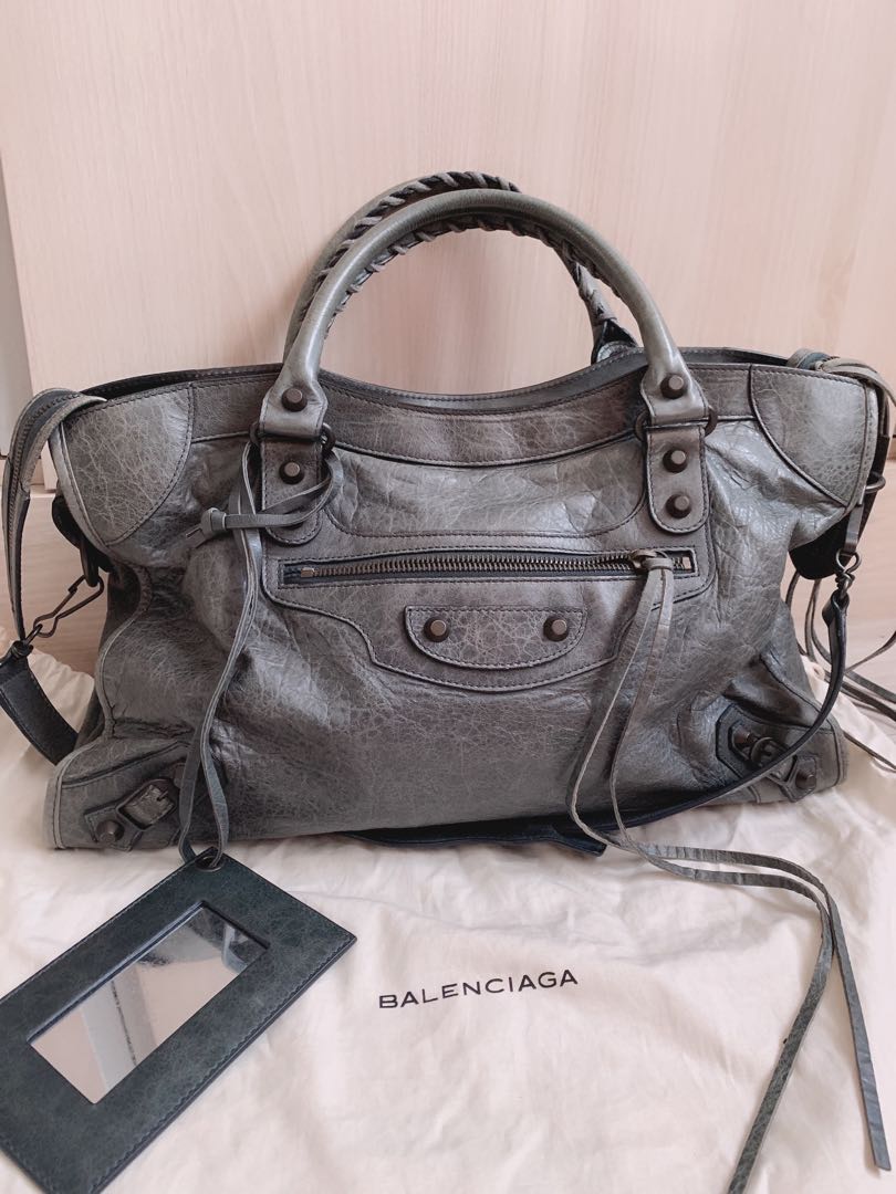 Auth Balenciaga Mini City Bag in Dark Mink Grey Luxury Bags  Wallets on  Carousell