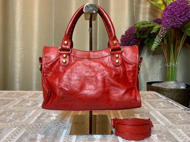 Balenciaga Mini Giant City in Red