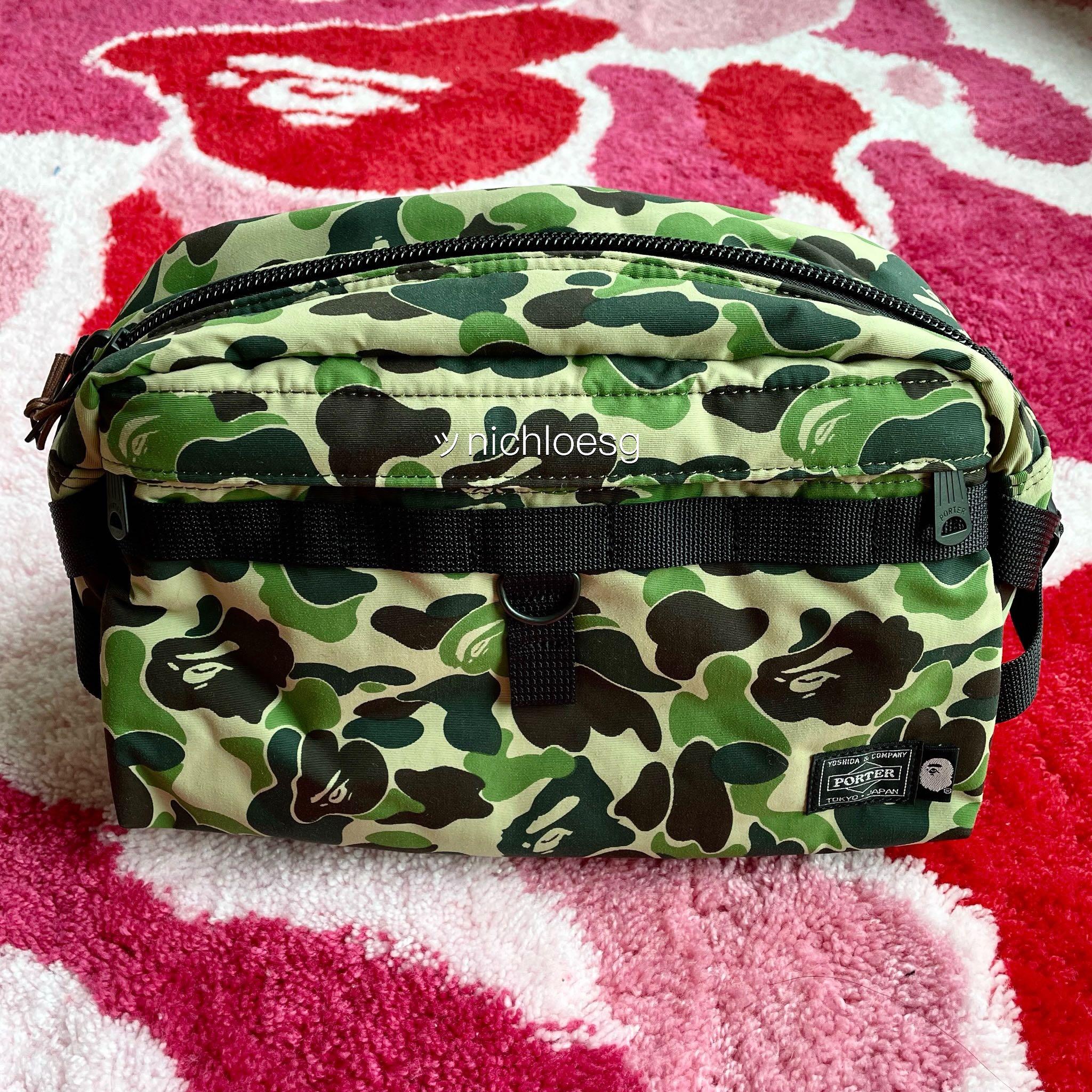 BAPE X PORTER ABC CAMO WAIST BAG Men s Fashion Bags Belt bags Clutches and Pouches on Carousell