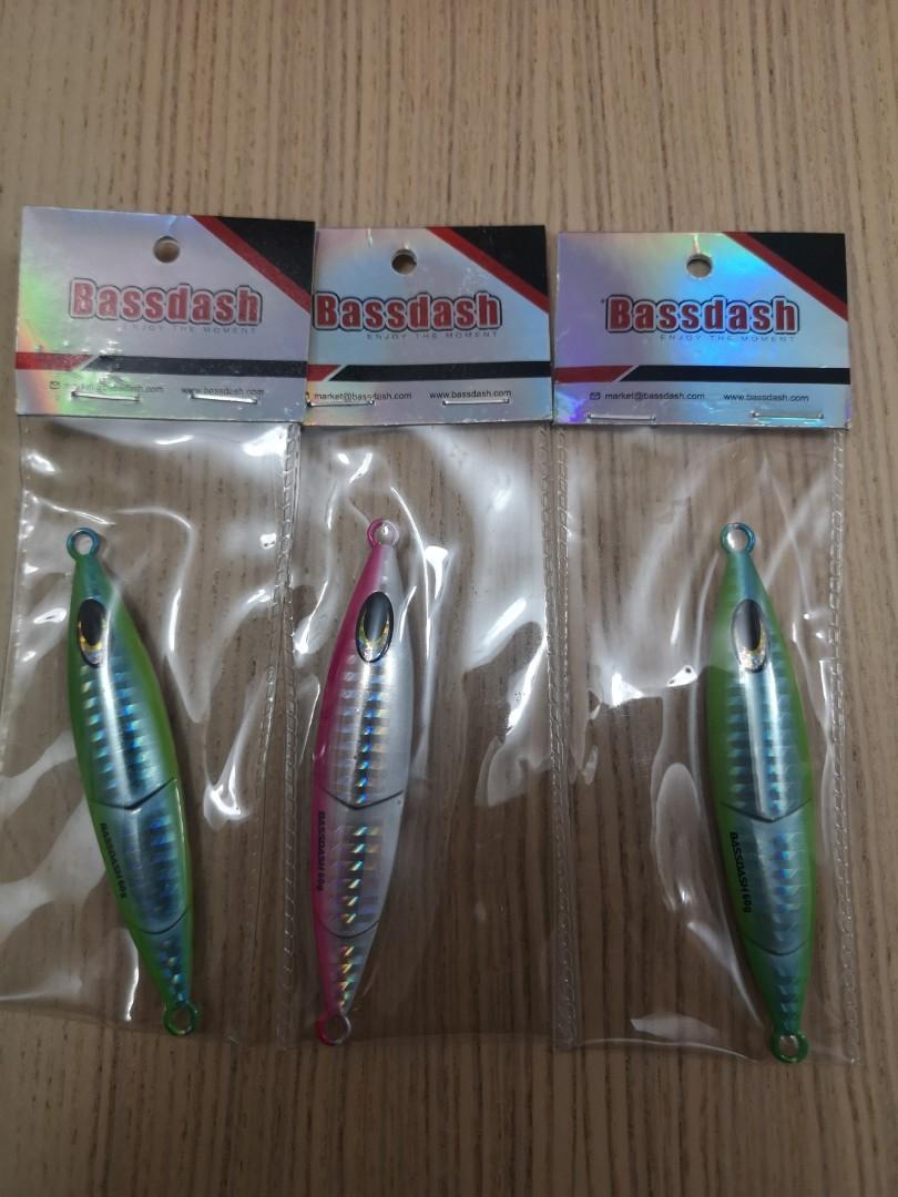 Bass dash 60g jigs 3pc, Sports Equipment, Fishing on Carousell