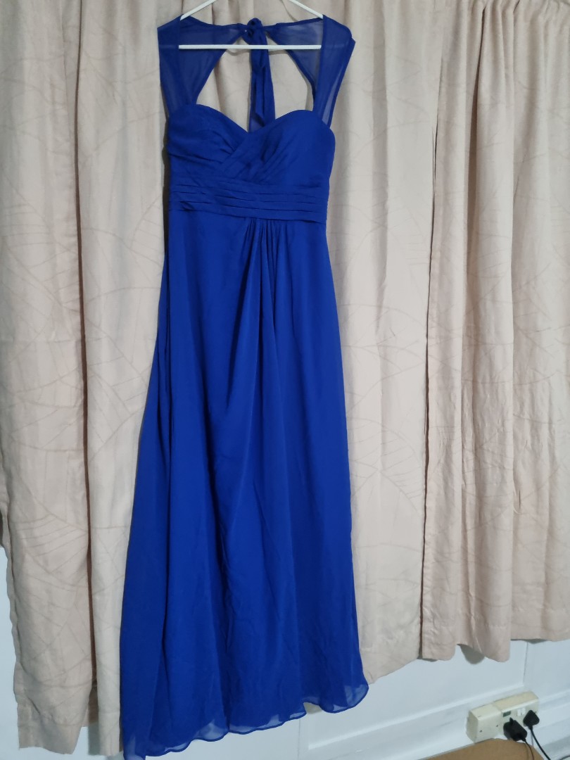 Bill Levkoff cobalt blue evening dress US 12, Women's Fashion, Dresses ...
