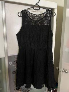 Black Lace Dress short