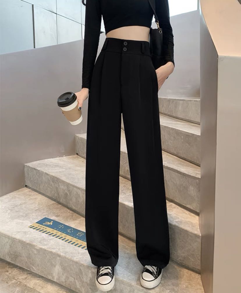 high waisted black pants
