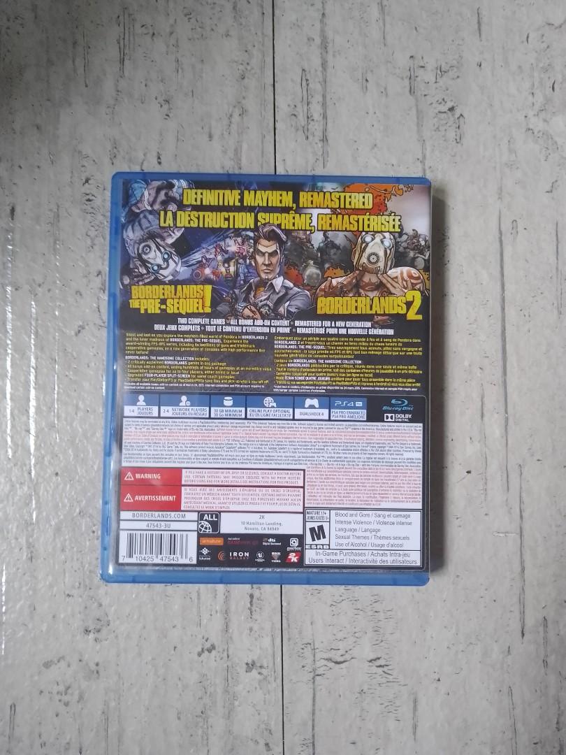 Borderlands The Handsome Collection (Category: PlayStation) located in Manila. Submitted by jqnszn (Listing ID 1152259565, Image 2). Description: Borderlands The Handsome Collection 700 negotiable played for like 2 months, first owner complete, no issue Las Piñas or Paranaque area.