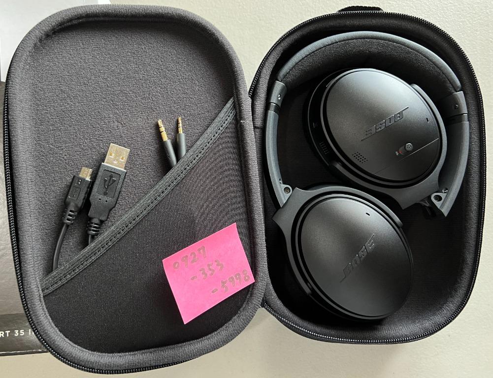 Bose QuietComfort 35 II Wireless Bluetooth Headphones, Noise-Cancelling,  with Alexa voice control - Black (QC35 II), Audio, Headphones & Headsets on  Carousell