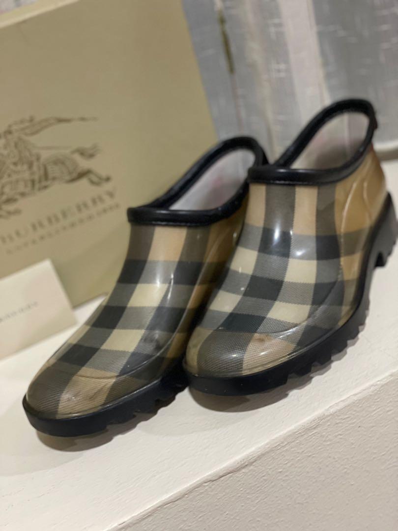 Burberry rain boots ankle sales
