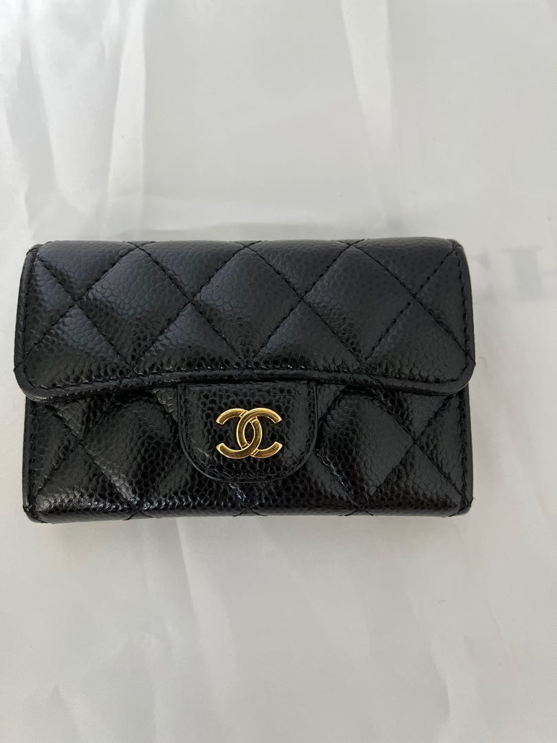 Chanel Flap Card Holder ghw, Luxury, Bags & Wallets on Carousell