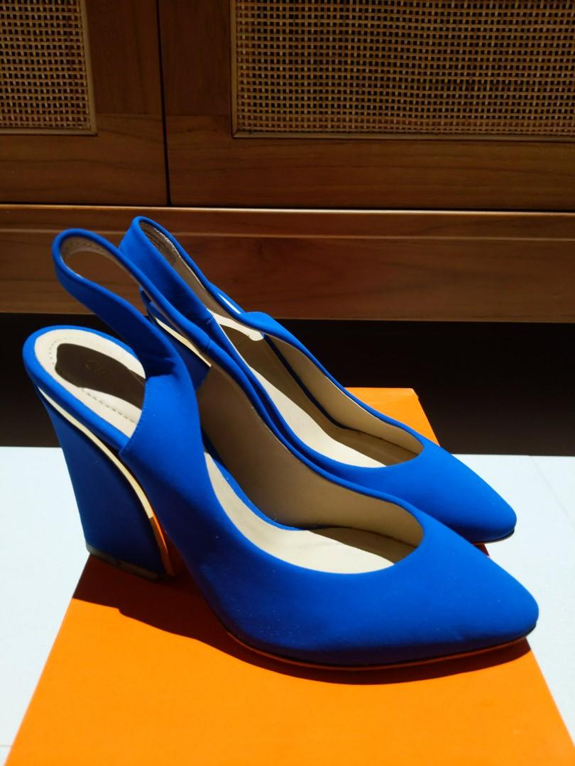 Chloe blue slingbacks