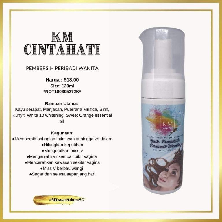 CINTA HATI KAK KM FEMININE WASH, Beauty & Personal Care, Bath & Body