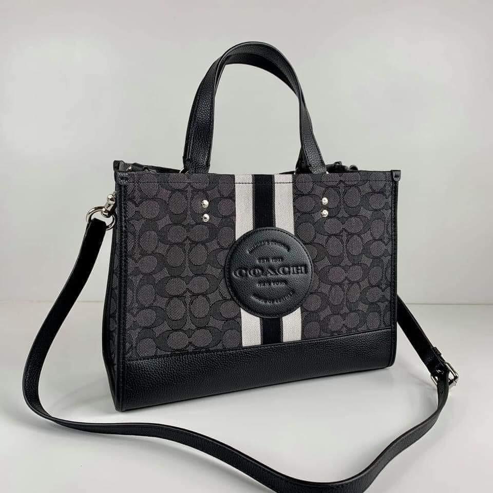 Coach dempsey tote black on sale