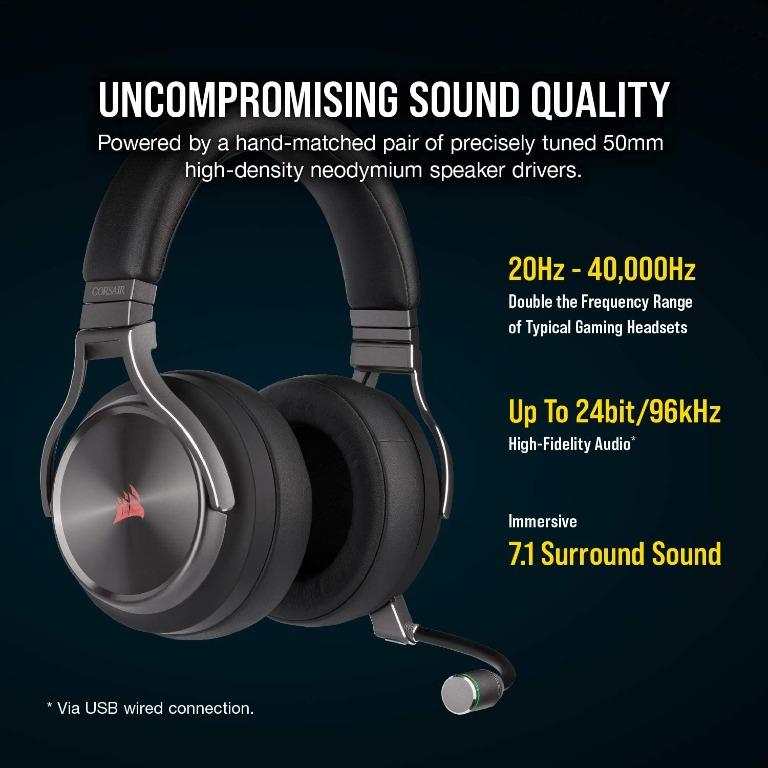 Corsair virtuoso hotsell rgb wireless ps5