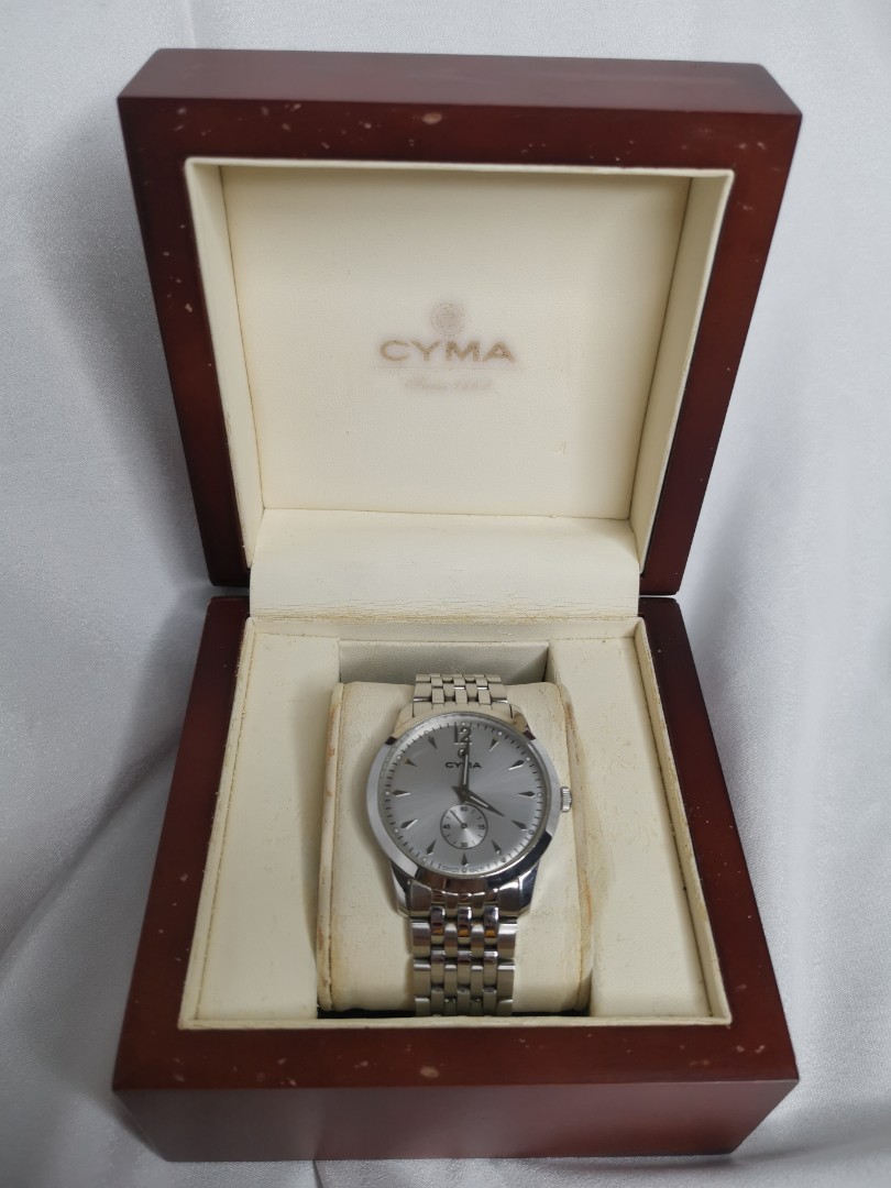 Cyma sapphire on sale crystal watch 316l