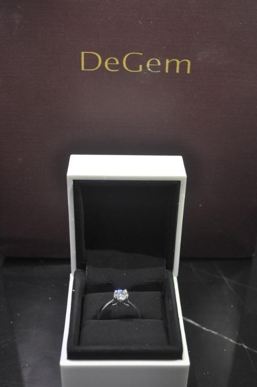DEGEM 0.80 ct Diamond Ring Women s Fashion Jewelry Organisers