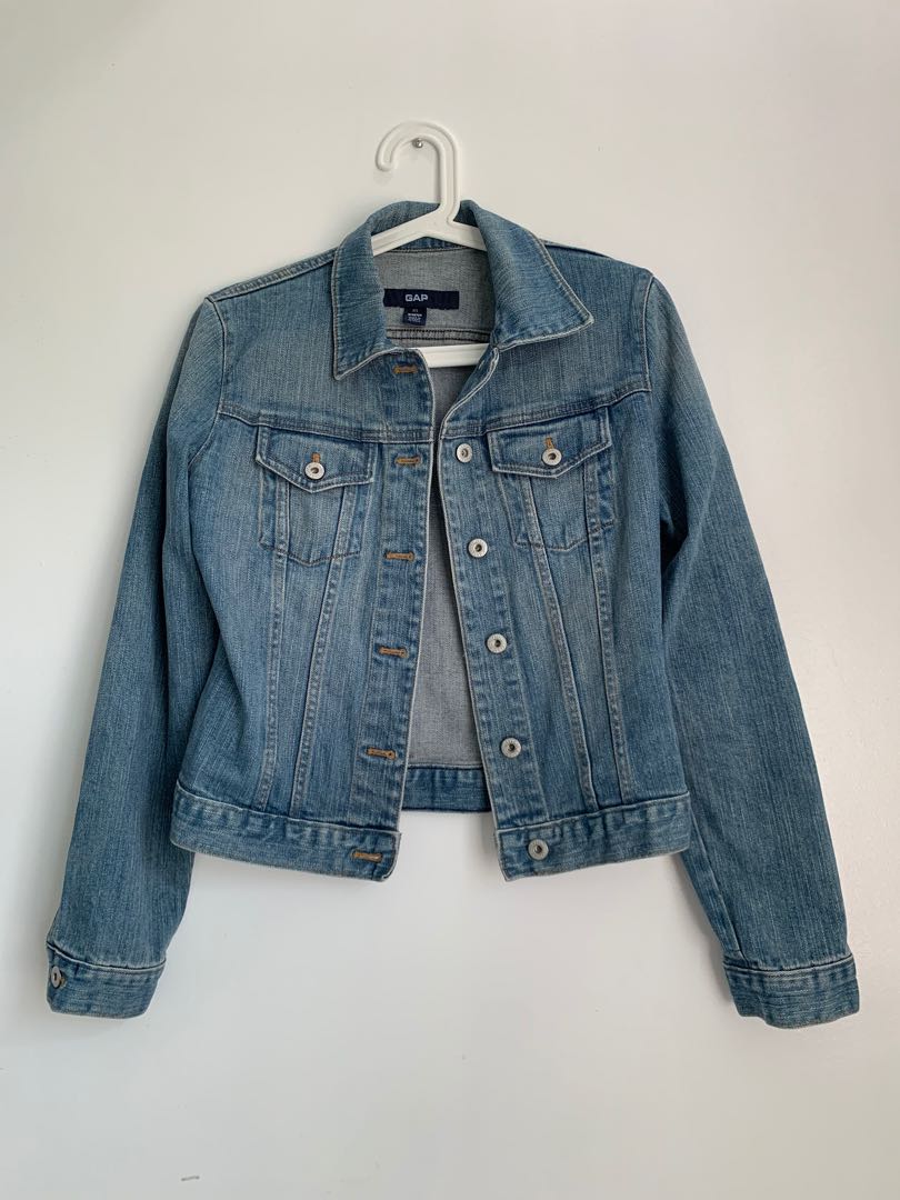 cropped denim jacket gap