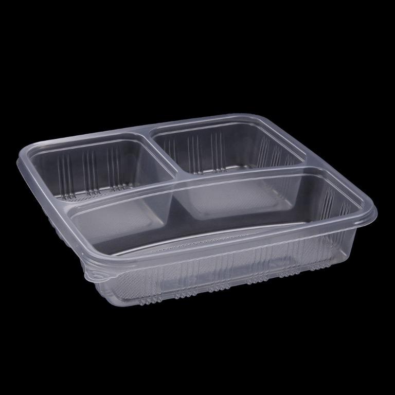 Disposable Compartment Square Plastic Container, Furniture & Home ...
