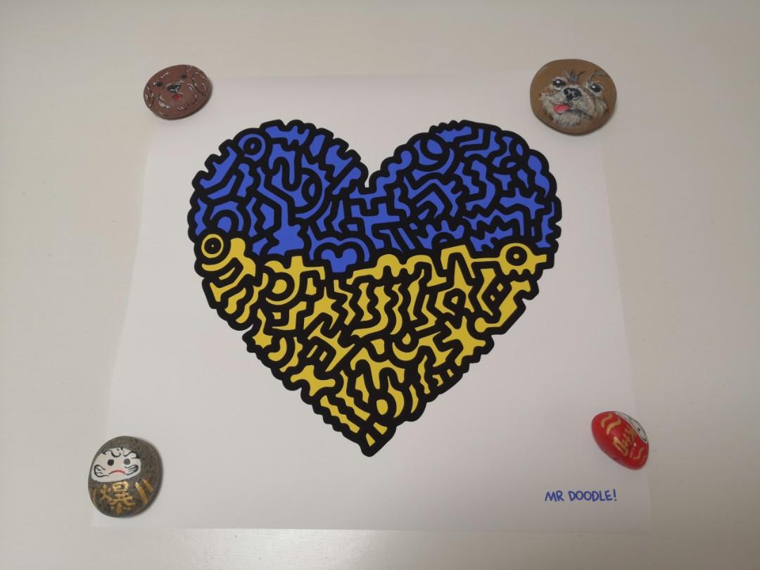 Mr Doodle 【ポスター】Mr.Doodle Doodle for Ukraine ジクレー