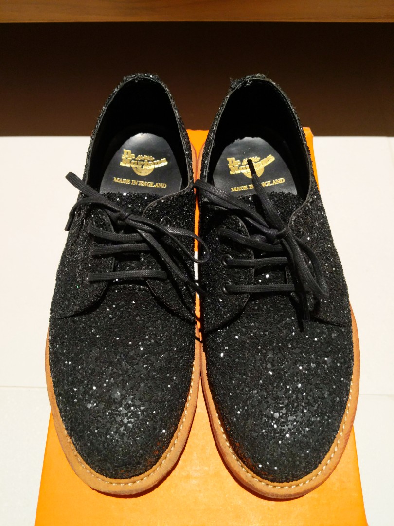 Glitter dr deals martens shoes