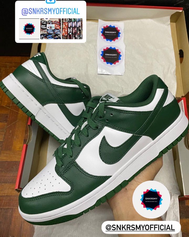 dunk lows spartan green