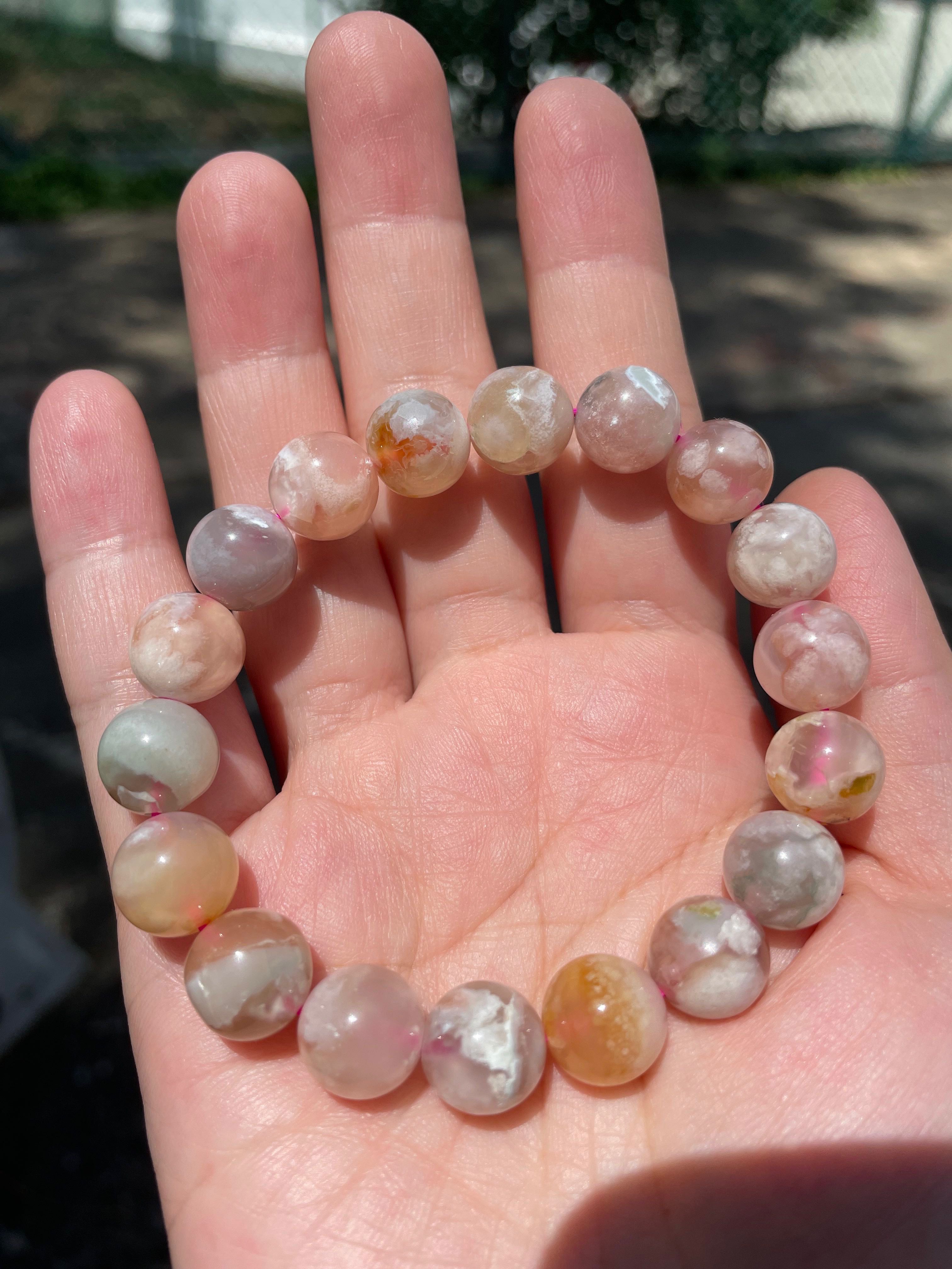 Flower store agate bracelet
