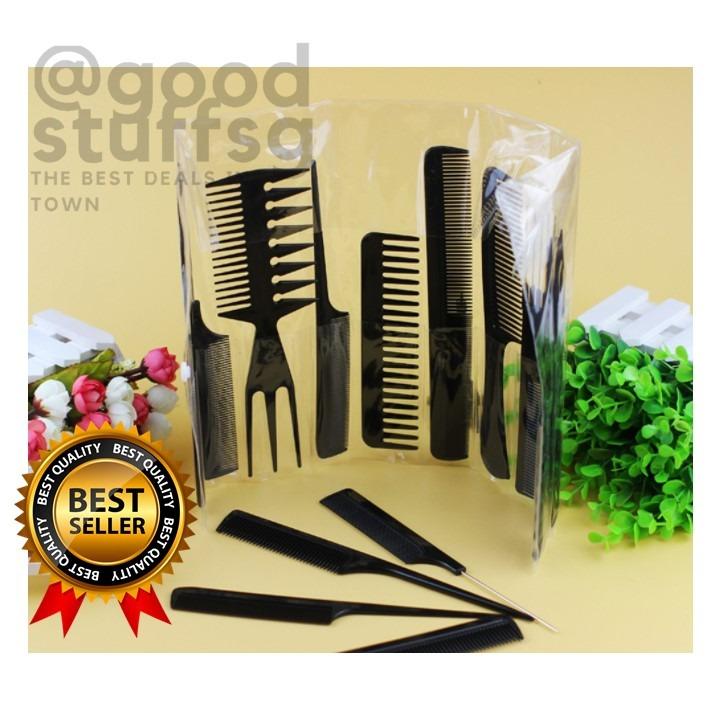 FREE 🚚] 10pcs/set Styling Comb Home Salon Barber Shop Wide Tooth Comb Kit  Women Men Hairstyle Beauty Tool, Women's Fashion, Watches & Accessories,  Hair Accessories on Carousell