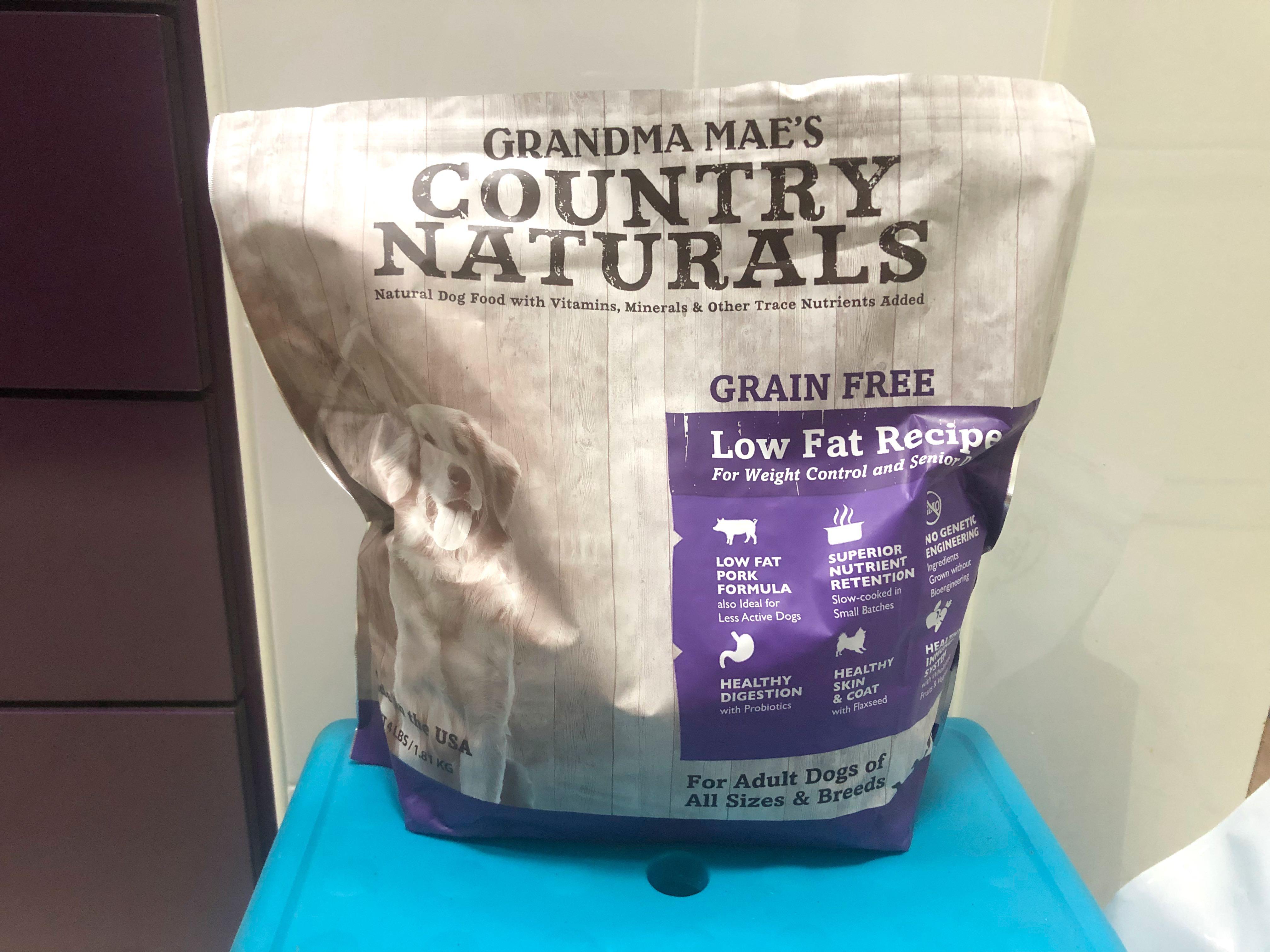 Grandma mae's country naturals low fat dog online food