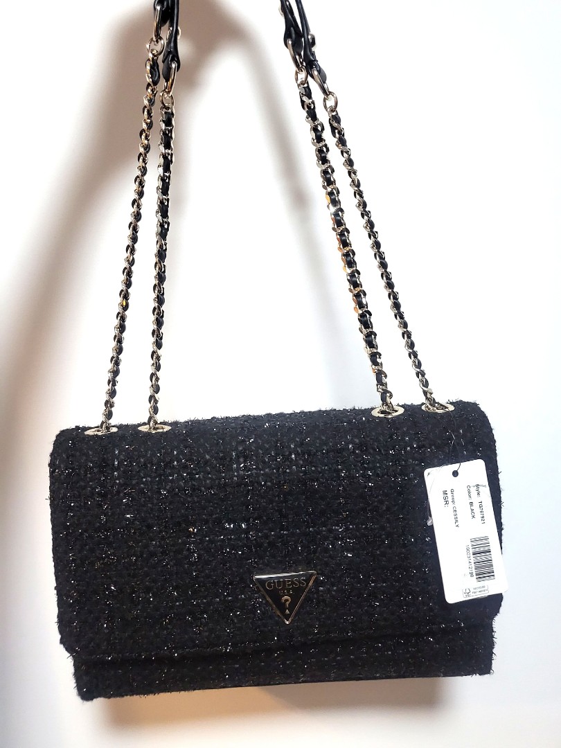 Guess Cessily Shoulder Bag and Trotter Tweed TNM Black Multi
