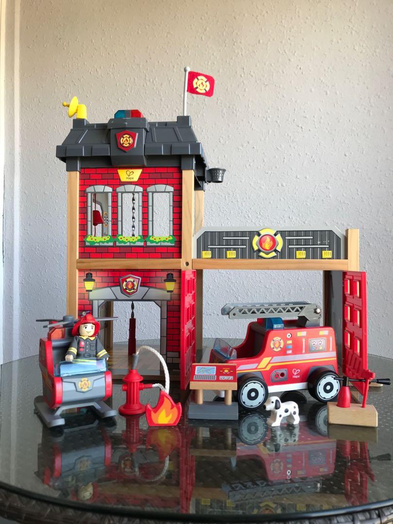 HAPE CITY FIRE STATION play set Hobbies Toys Toys Games on