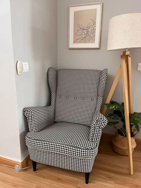 Ikea wing chair sofa Strandmon Furniture Home Living