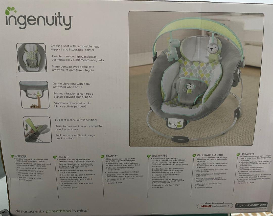 Ingenuity soothe n delight bouncer savvy safari sale