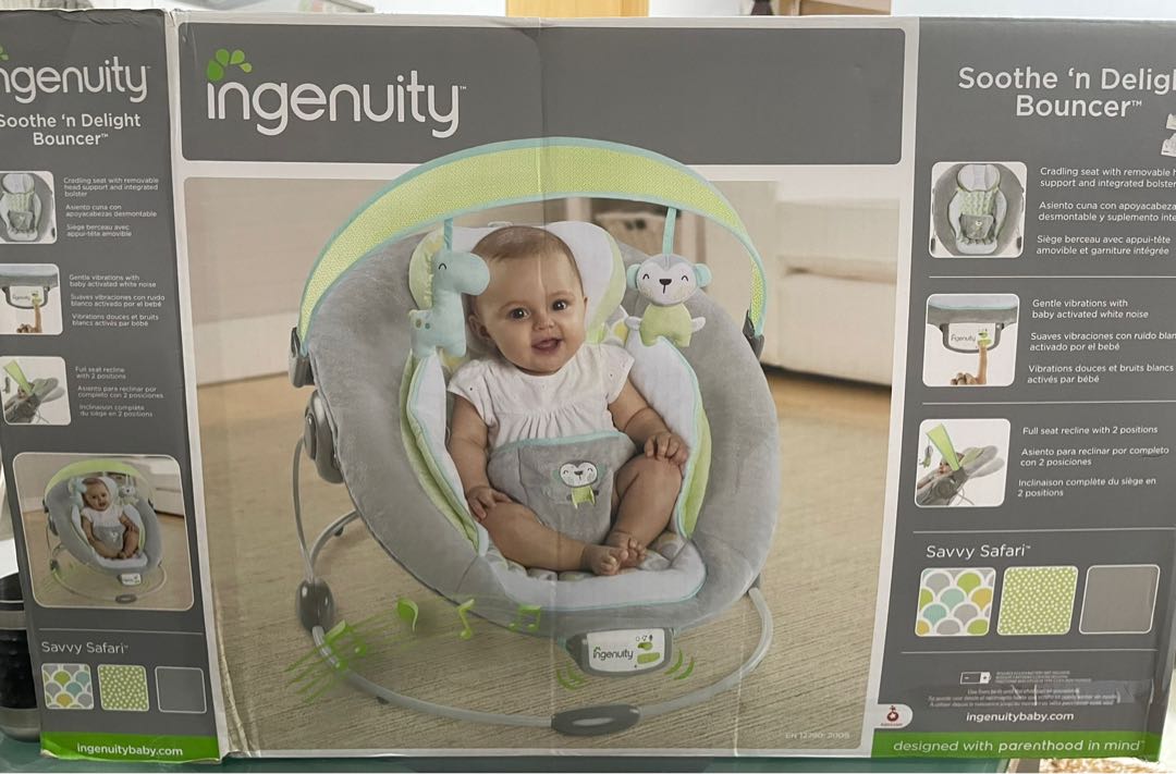 Ingenuity soothe n delight bouncer shop savvy safari
