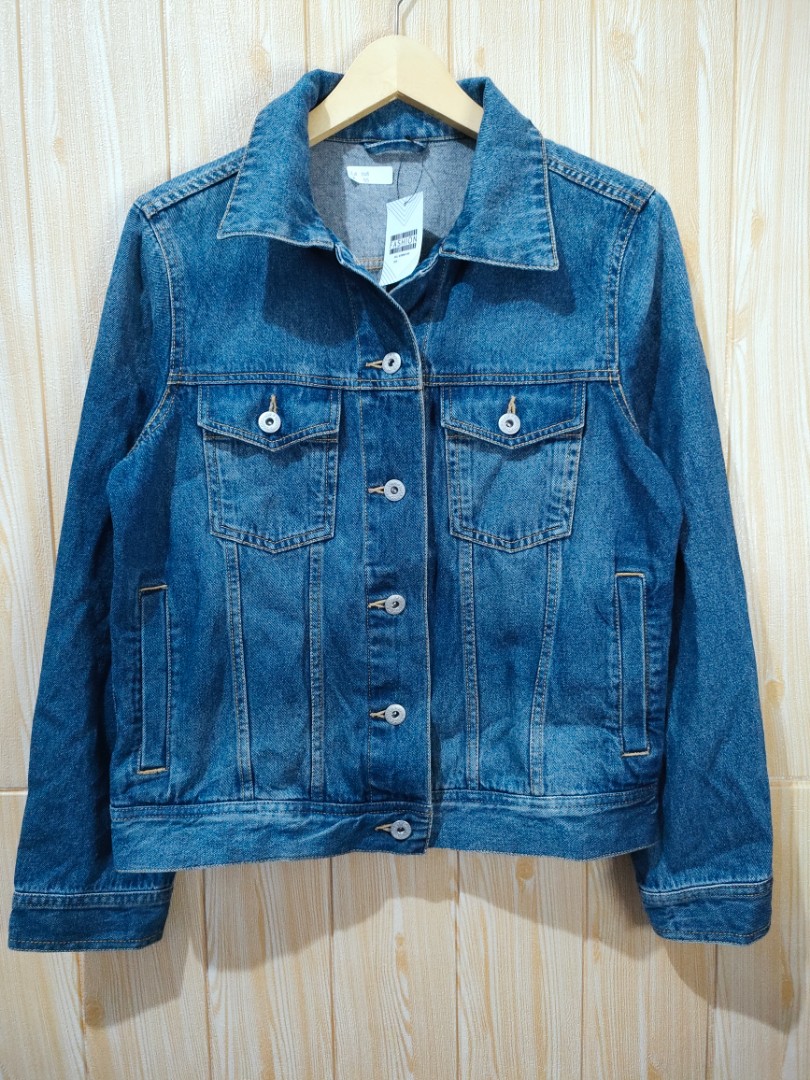 jacket jeans denim GU uniqlo, Fesyen 