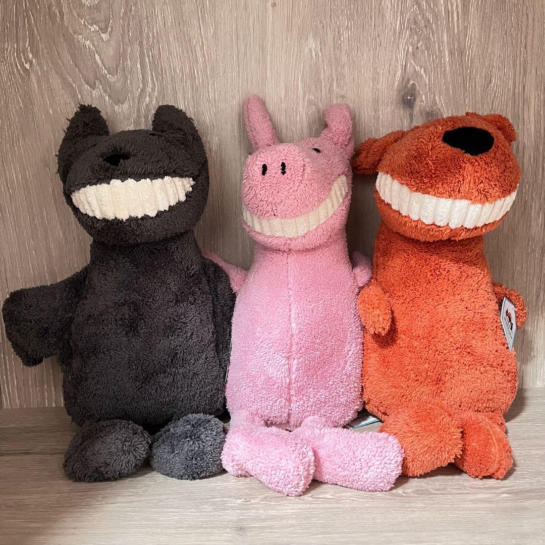 Jellycat Toothy Bat Toothy Pig Toothy Mutt Hobbies Toys Toys Games on Carousell