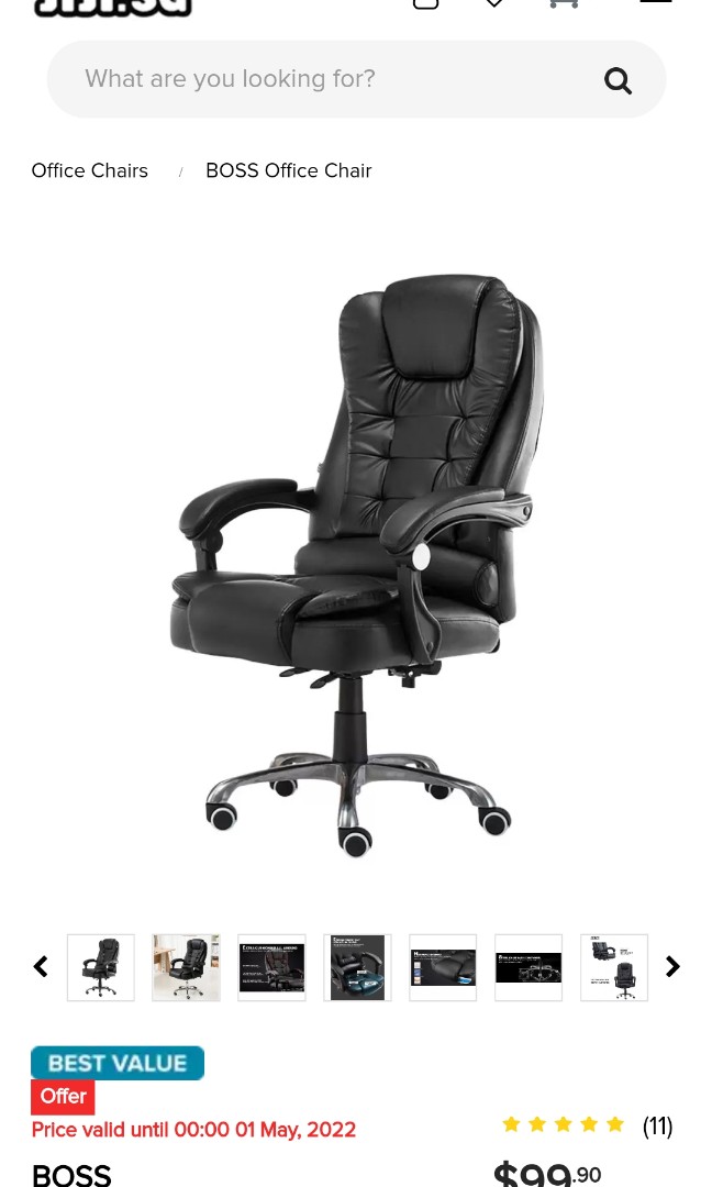Jiji BOSS Office chair, Furniture & Home Living, Furniture, Chairs on