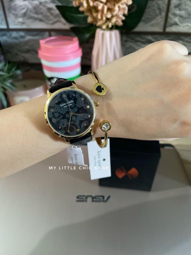 kate spade black leather watch, Women's Fashion, Watches & Accessories,  Watches on Carousell