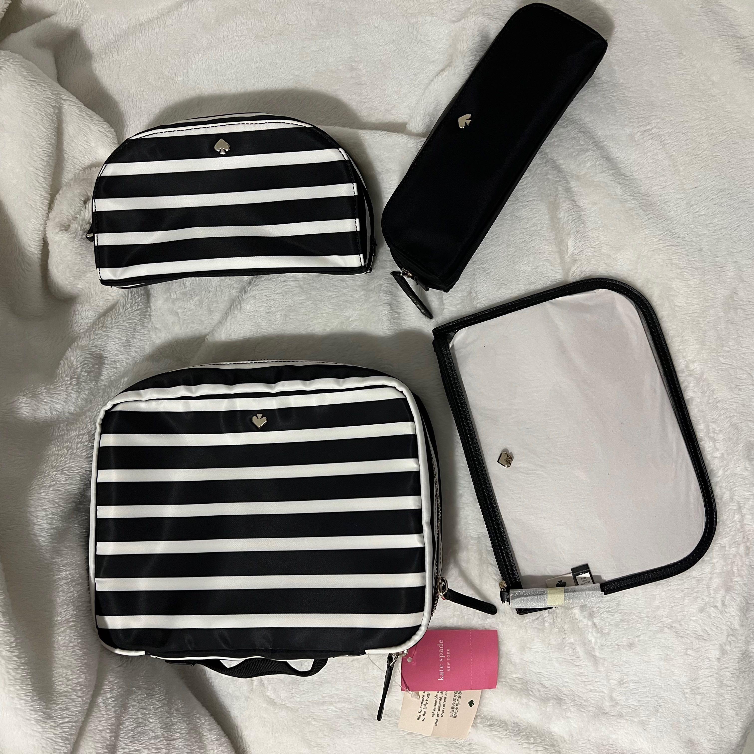 Kate Spade Cosmetic Pouch Set, Luxury, Bags & Wallets on Carousell