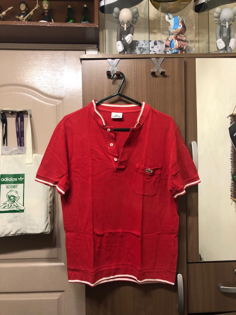 Lacoste Chinese Collar Tee, Men's 