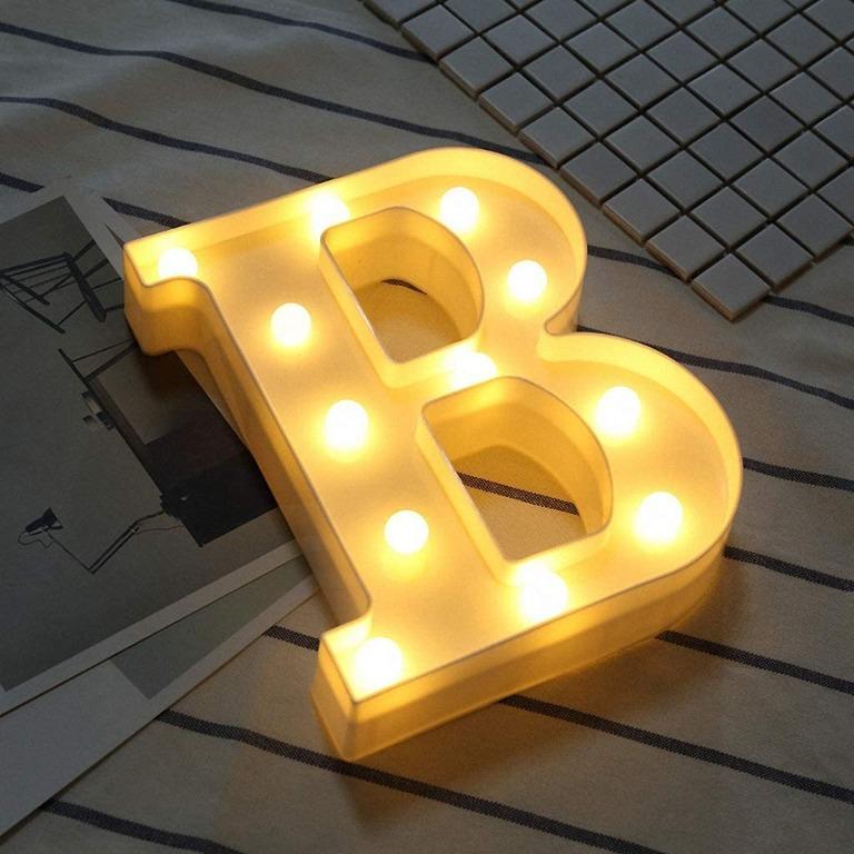 Light Up Letters Led Sign Marquee Letters With Lights Alphabet Number Lamp  Lighting Up Words Standing Hanging A - Z Wedding Birthday Party Bar Wall  Decoration Light, Furniture & Home Living, Lighting