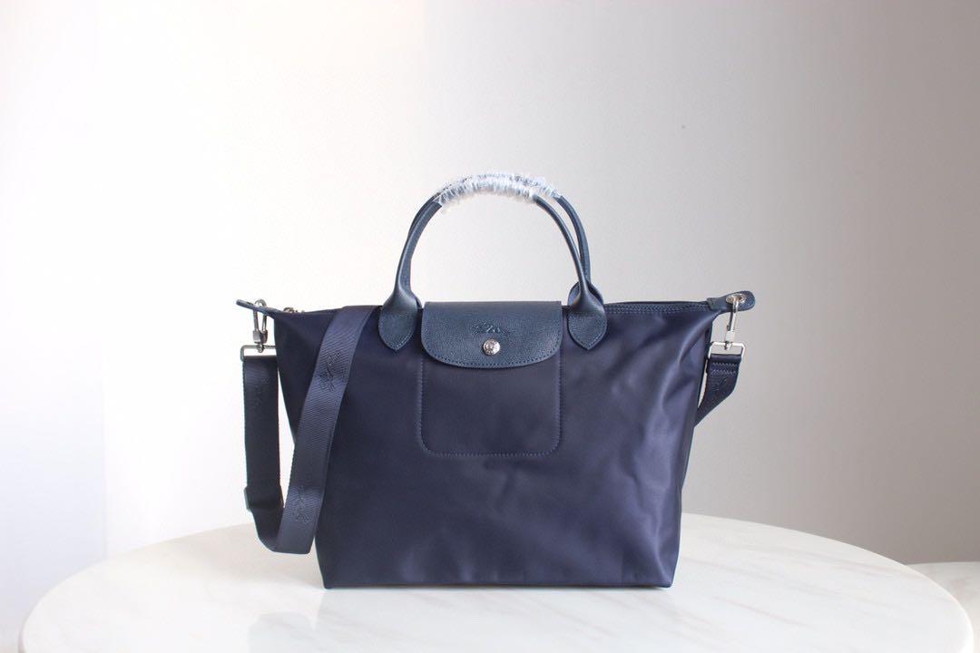 Longchamp Le Pliage Neo Shoulder XS 3 Way Bag Navy New Unused