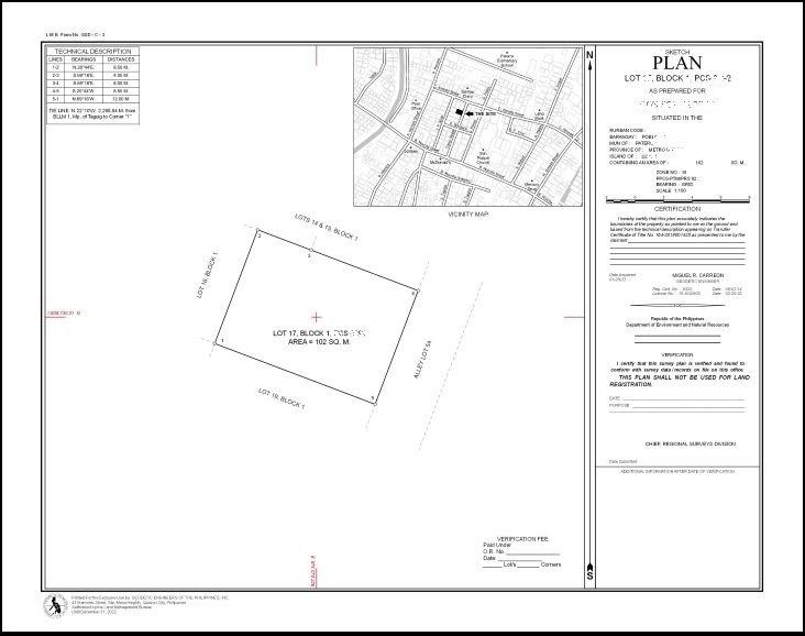 Lot Plan With Vicinity Map Lot Plan With Vicinity Map, Everything Else, Others On Carousell