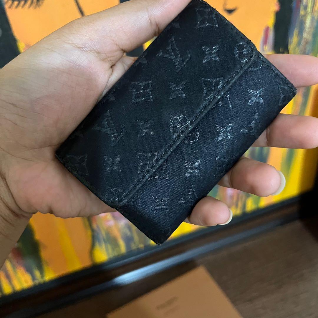 Louis Vuitton Coin Card Holder, Black, One Size