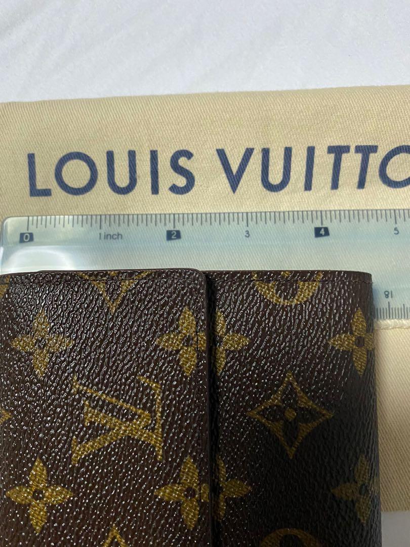 Louis Vuitton Three Folded Wallets Monogram PVC ?~ Leather-Authentic Used  T12328