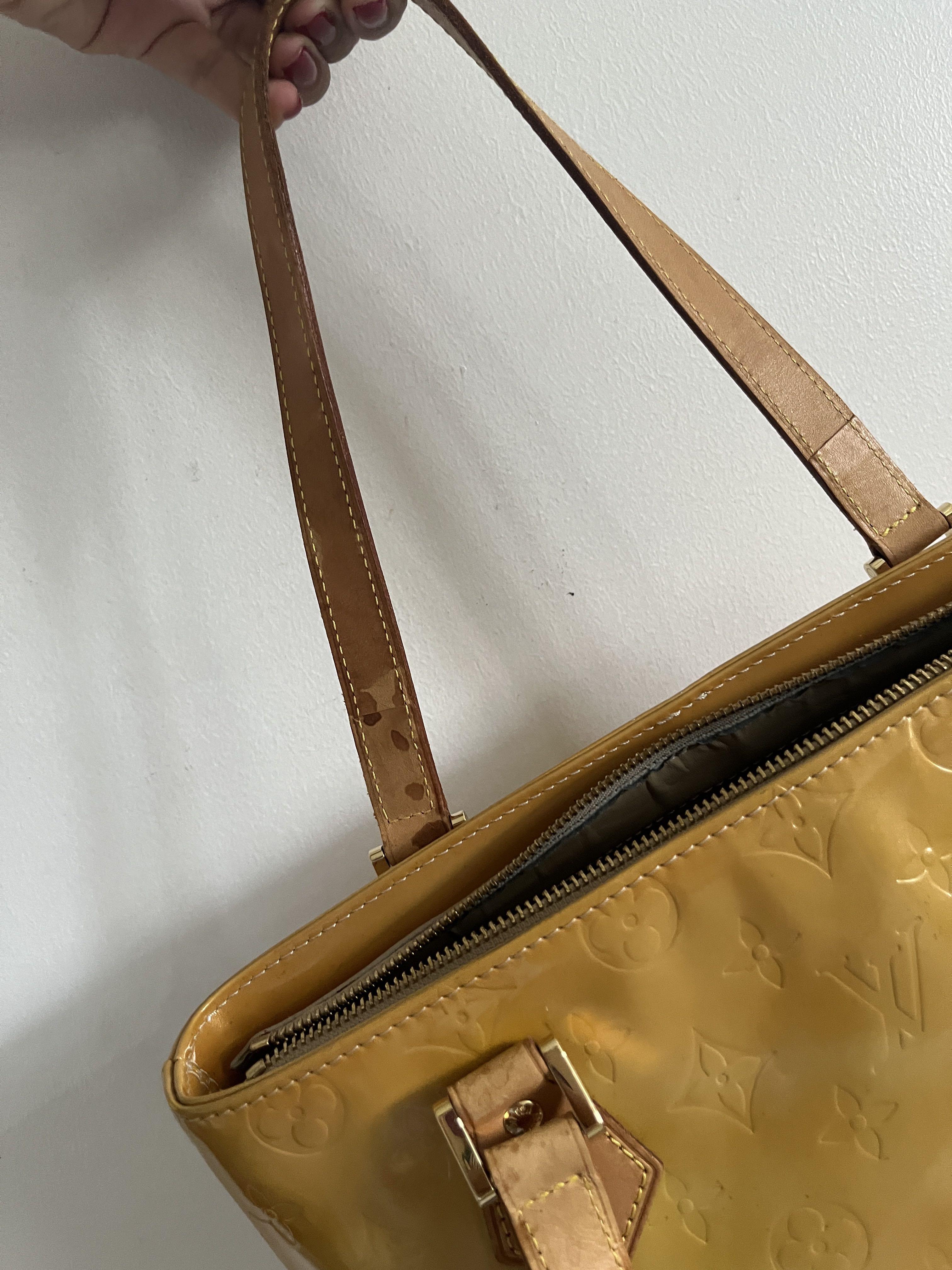Louis Vuitton Monogram Vernis Houston - Yellow Totes, Handbags - LOU800291