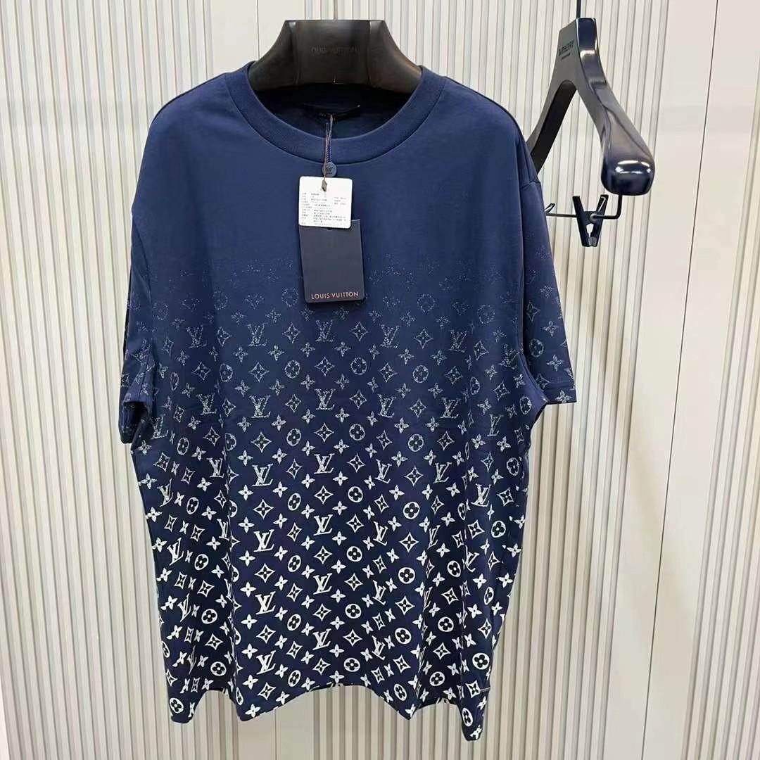 Louis Vuitton Blue Lvse Monogram Gradient T-shirt UK M